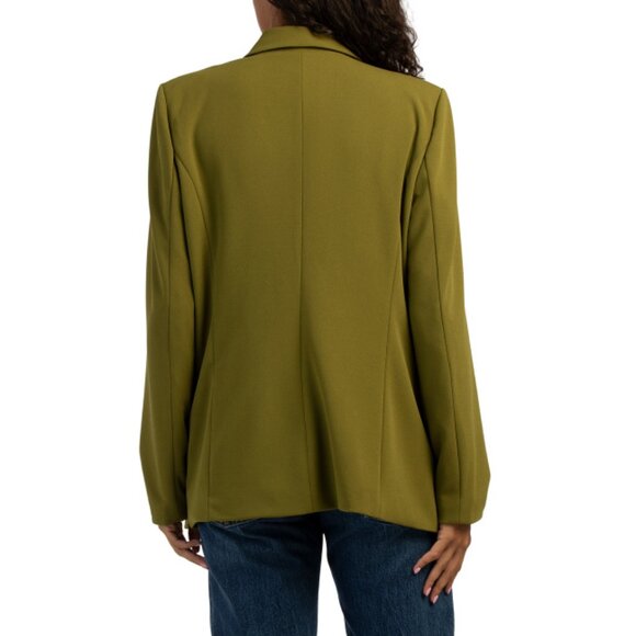 HAVER + BLAIR chartreuse Single Button Blazer - Picture 2 of 2